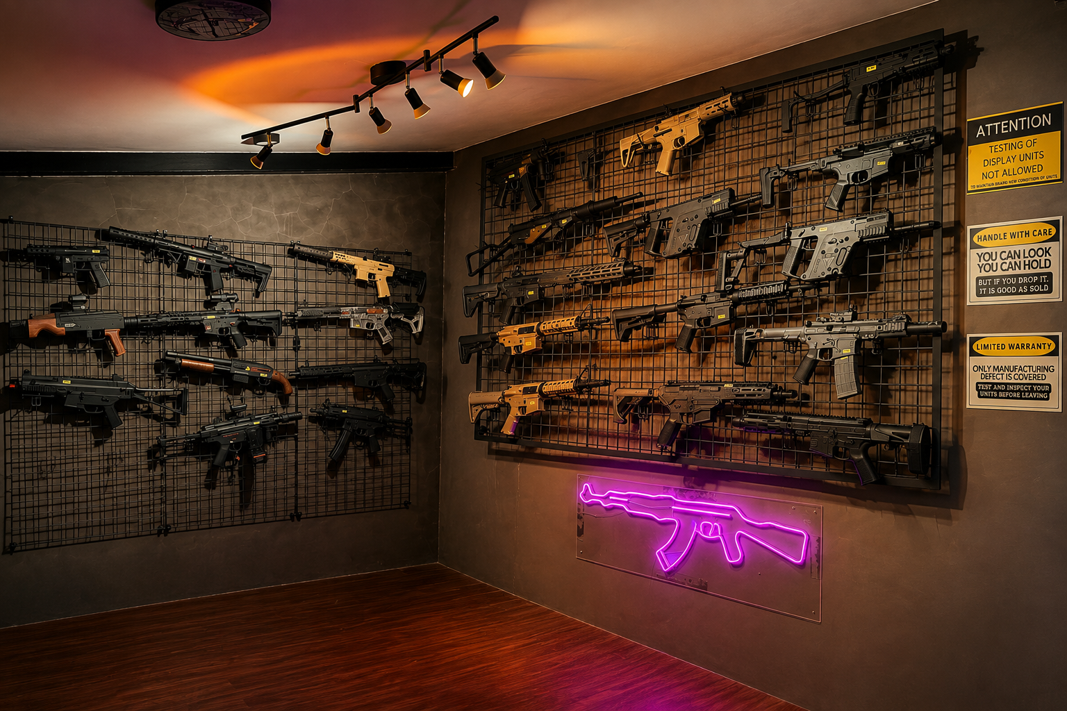 Selected Hydro Blasters MNL display units inside the showroom